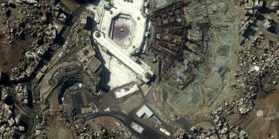 Kat jeyografik nan Makkah kat jeyografik satelit